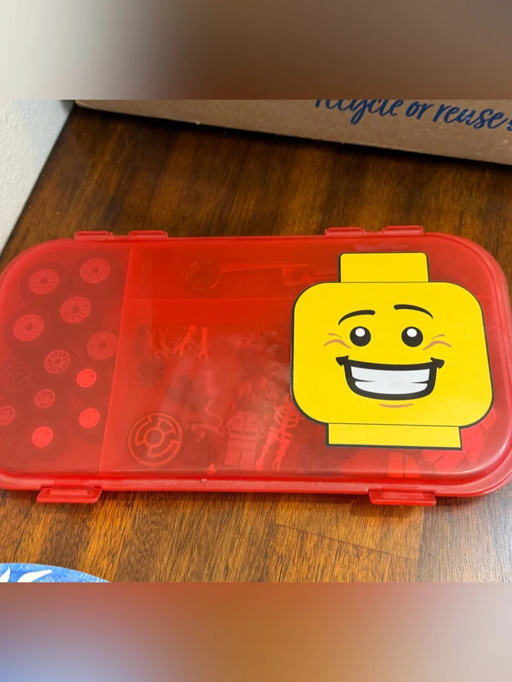LEGO blocks and figs lot with case